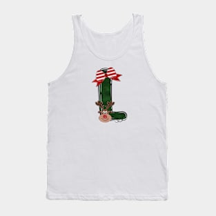 Letter L - Christmas Letter Tank Top